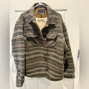 Jachs Brown Striped Jacket